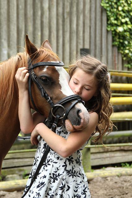 Girl loves pony